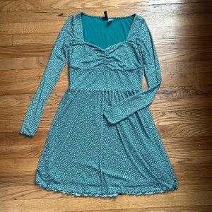 Small green mini dress ONLY WORN ONCE